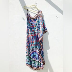 Kaleidoscope One Shoulder Maxi Kaftan